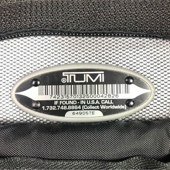 Tumi Nylon Pouch Black 12”x9”x4”